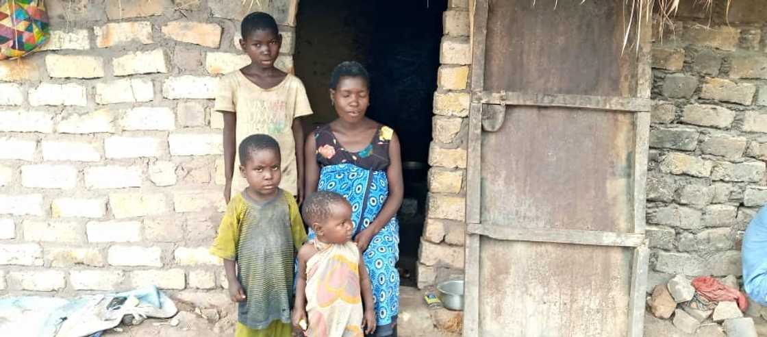 Zawadi and three of her older children. Photo courtesy of Zawadi.