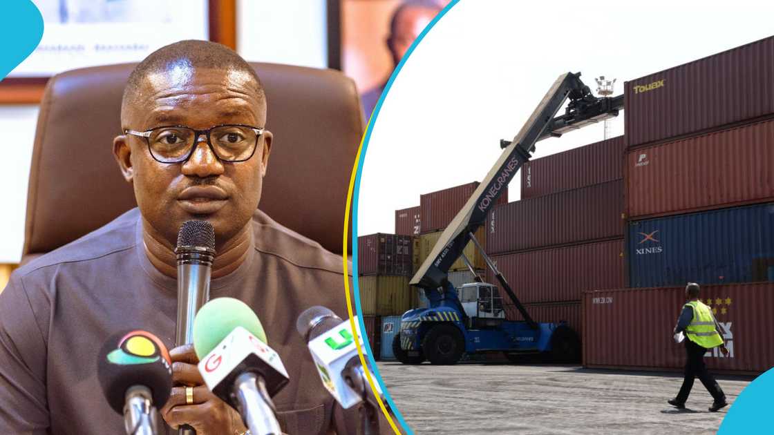 John Abdulai Jinapor, ECG, Electricity Company Of Ghana, Containers, Tema Port John Abdulai Jinapor, ECG, Electricity Company Of Ghana, Containers, Tema Port
