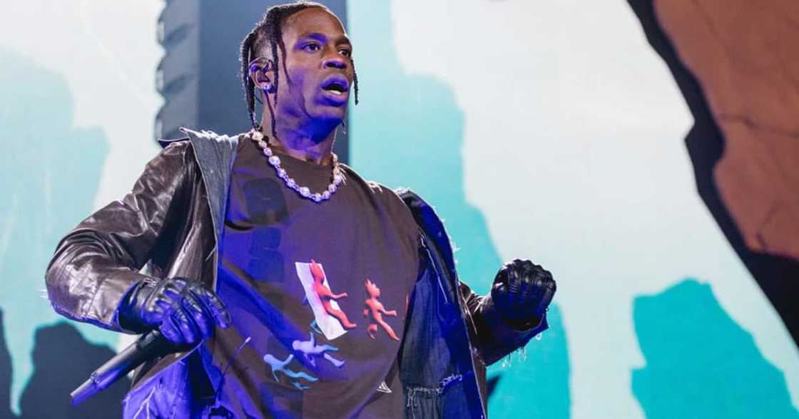 Travis Scott performing at the Astroworld Festival. Travis Scott performing at the Astroworld Festival.
