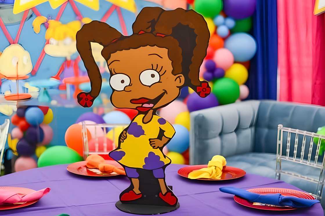 Susie Carmichael poses in a decorated room Susie Carmichael poses in a decorated room