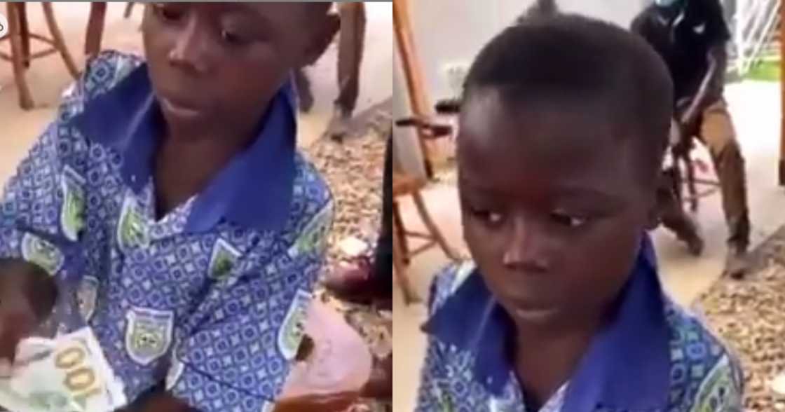 Ghanaian schoolboy fails to answer simple maths question for $100 (video) Ghanaian schoolboy fails to answer simple maths question for $100 (video)