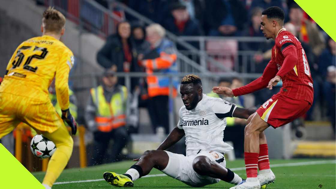 Victor Boniface struggled against Liverpool Victor Boniface struggled against Liverpool