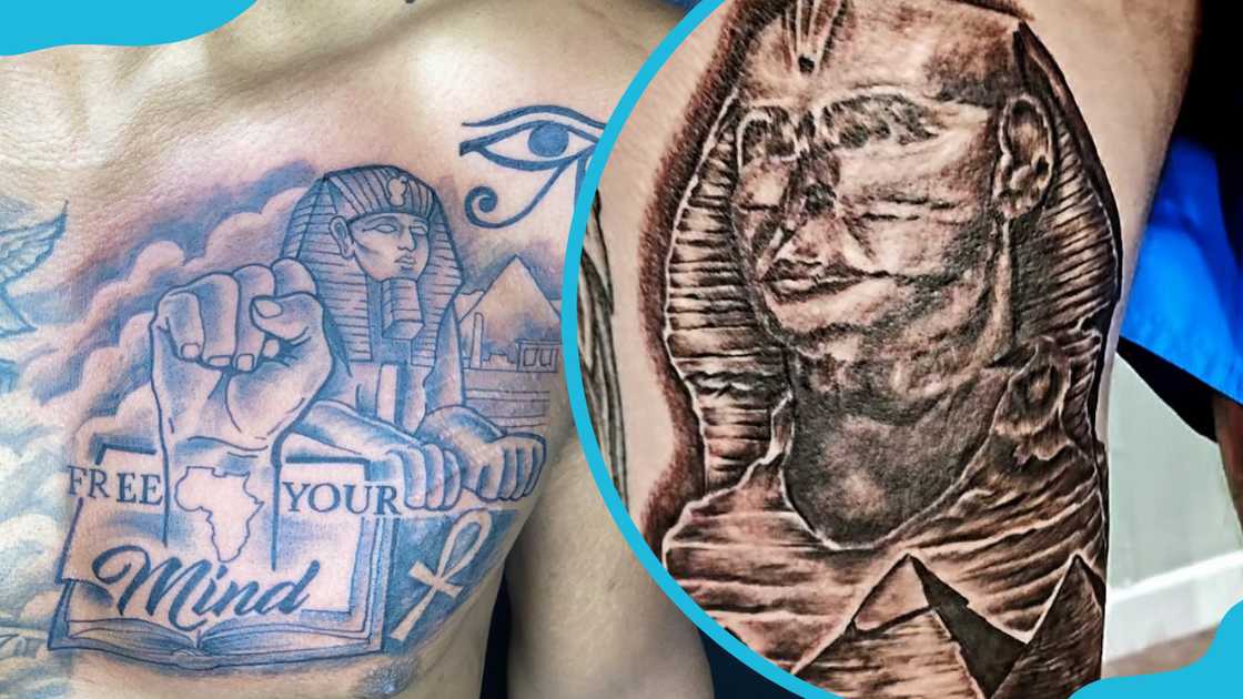 Egyptian sphinx tattoo Egyptian sphinx tattoo