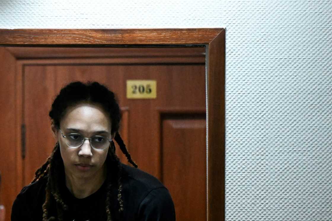 US WNBA basketball superstar Brittney Griner arrives to a hearing at the Khimki Court, outside Moscow, on July 27, 2022 US WNBA basketball superstar Brittney Griner arrives to a hearing at the Khimki Court, outside Moscow, on July 27, 2022