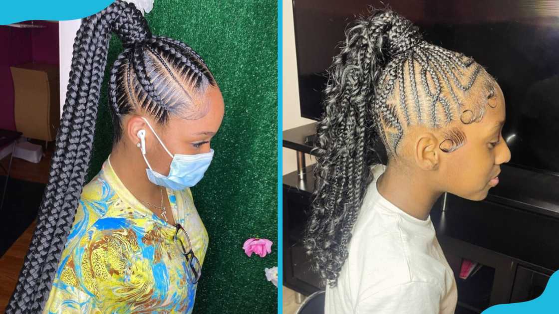 Braided ponytail Braided ponytail