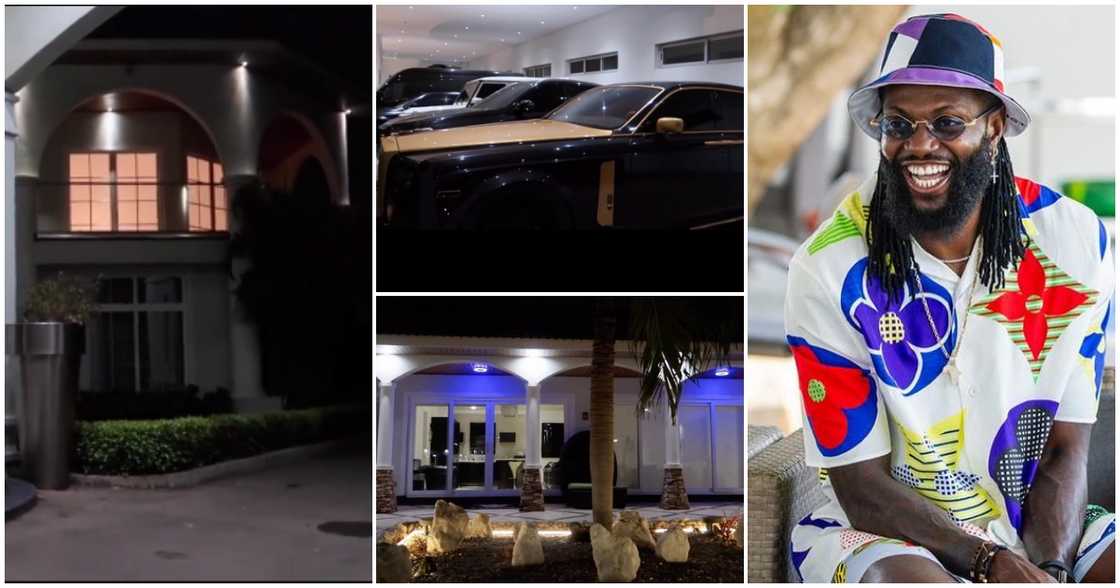 Adebayor's mansion and cars