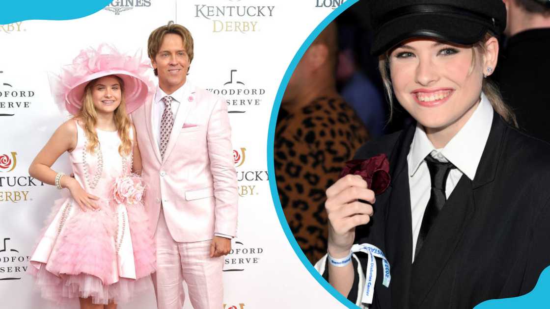 Dannielynn Birkhead and her father Larry Birkhead (L), Dannielynn Birkhead at the Barnstable Brown Gala(R) Dannielynn Birkhead and her father Larry Birkhead (L), Dannielynn Birkhead at the Barnstable Brown Gala(R)