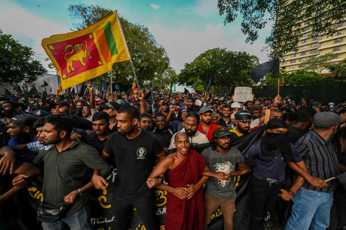 Sri Lanka's deposed president Gotabaya Rajapaksa fled his country earlier this month after his official residence was stormed by tens of thousands of protesters Sri Lanka's deposed president Gotabaya Rajapaksa fled his country earlier this month after his official residence was stormed by tens of thousands of protesters