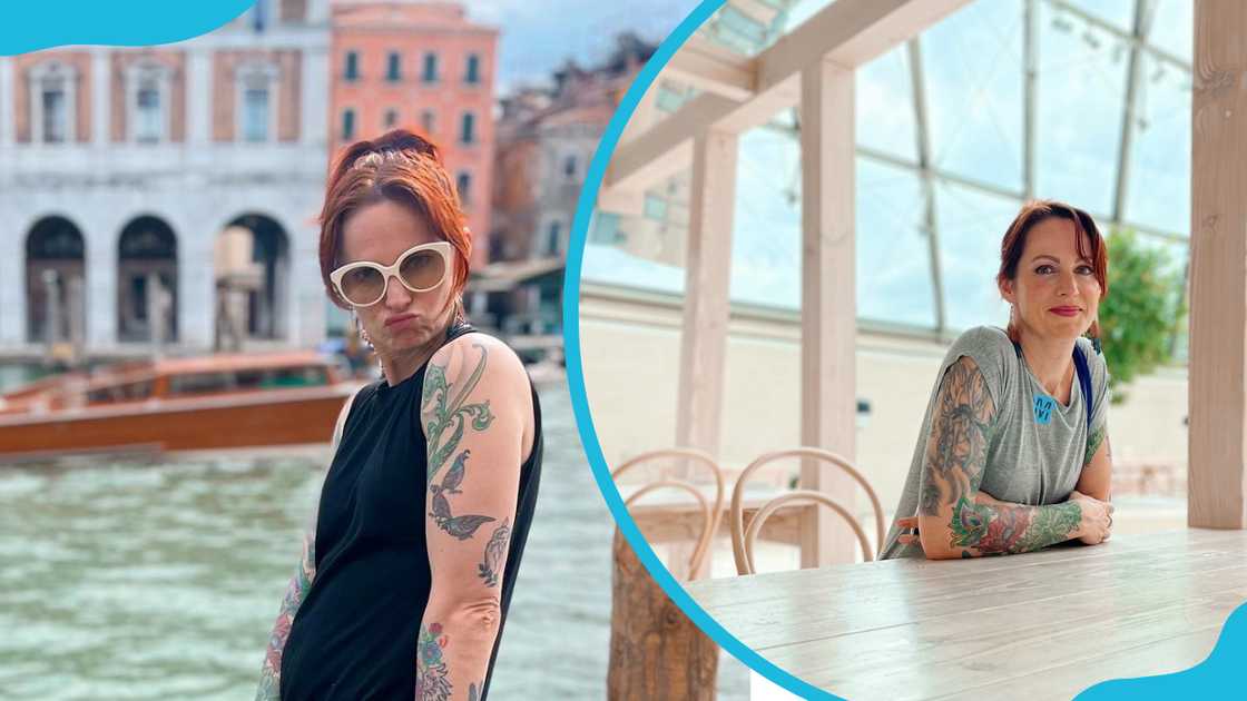 Alexis Mixter poses for a photo at different events Alexis Mixter poses for a photo at different events