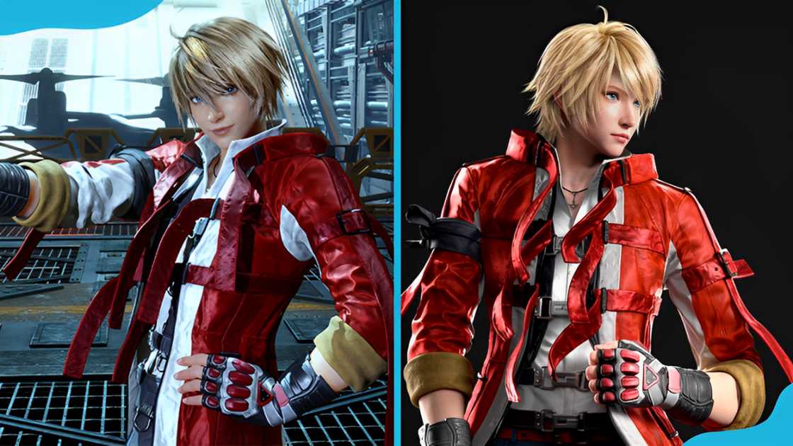 Leo Kliesen is shown in a dynamic pose, wearing a red jacket with gloves Leo Kliesen is shown in a dynamic pose, wearing a red jacket with gloves