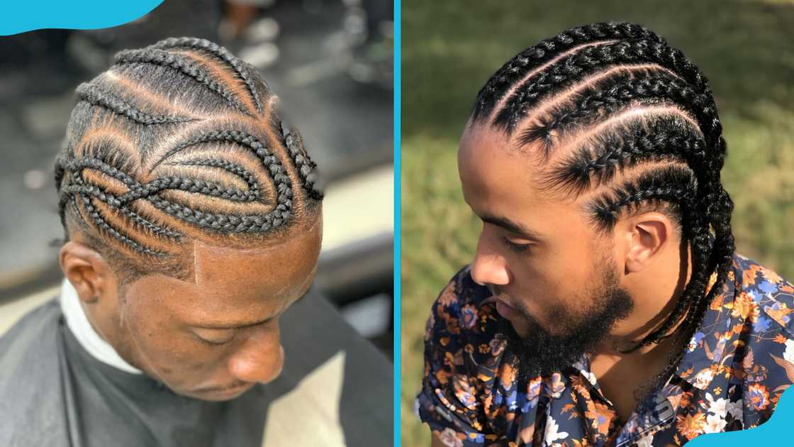 Mens cornrow hairstyle