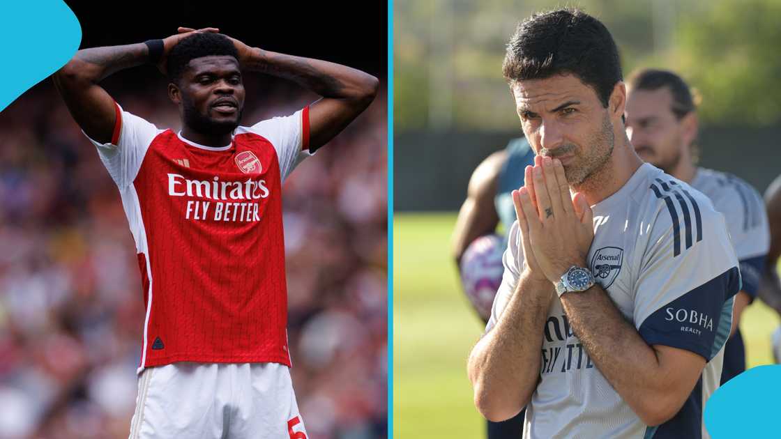 Mikel Arteta, Thomas Partey, Arsenal, English Premier League, English football Mikel Arteta, Thomas Partey, Arsenal, English Premier League, English football