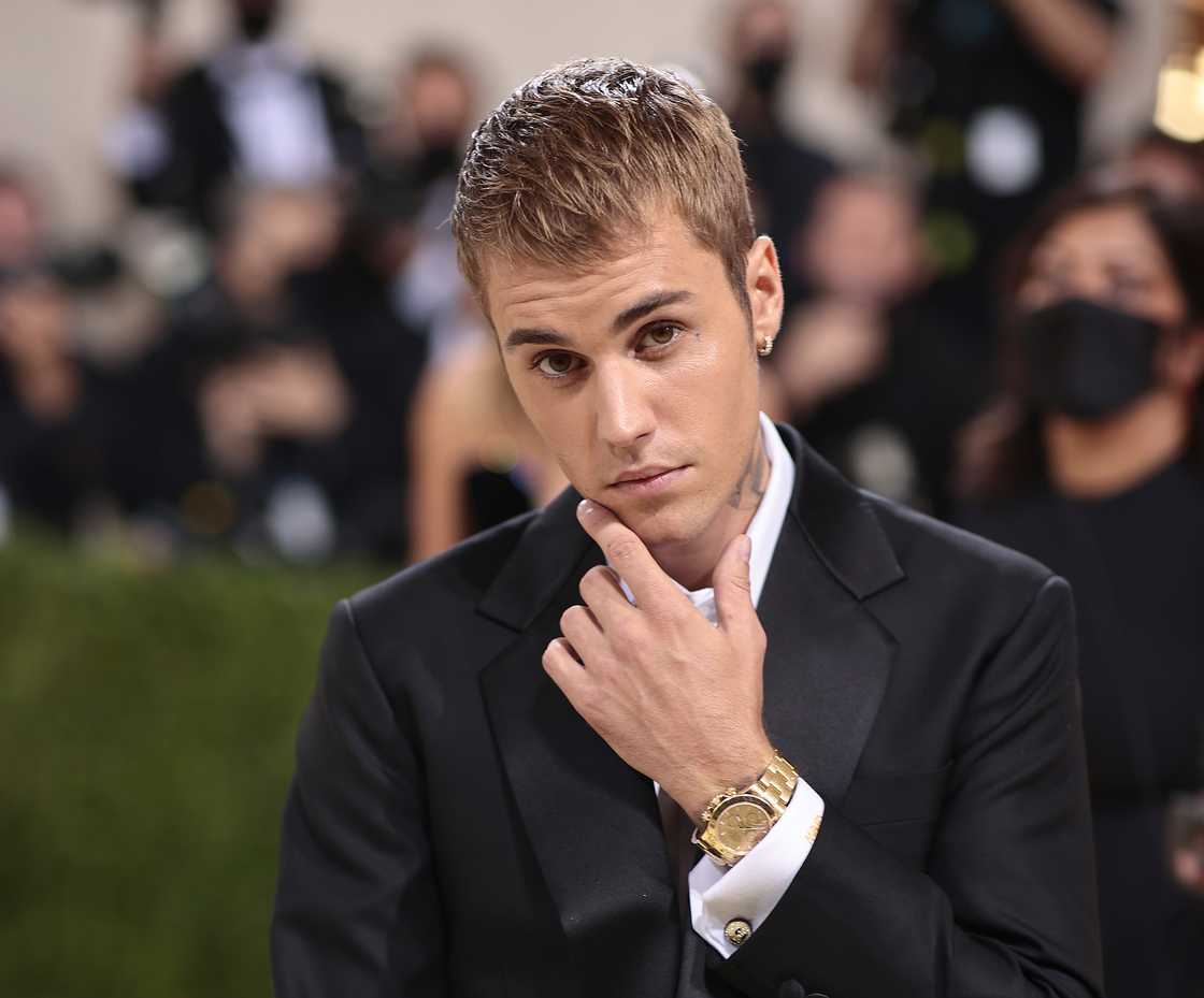 Justin Bieber attends The 2021 Met Gala Celebrating