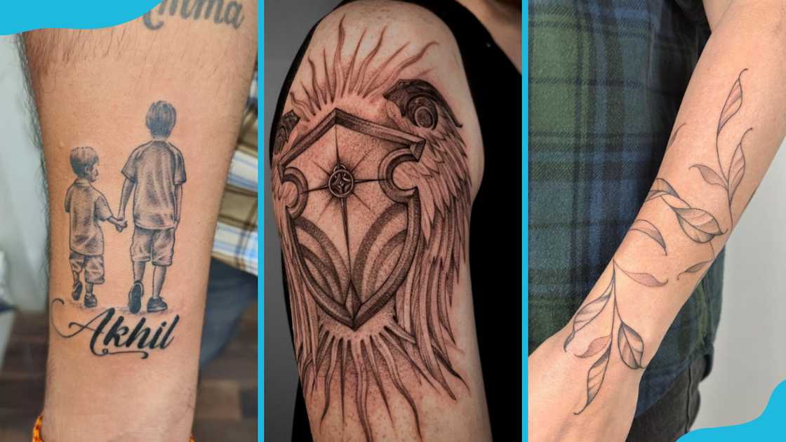 Half-sleeve brother tattoos