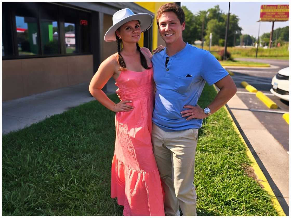 Brandon and Julia holding each other