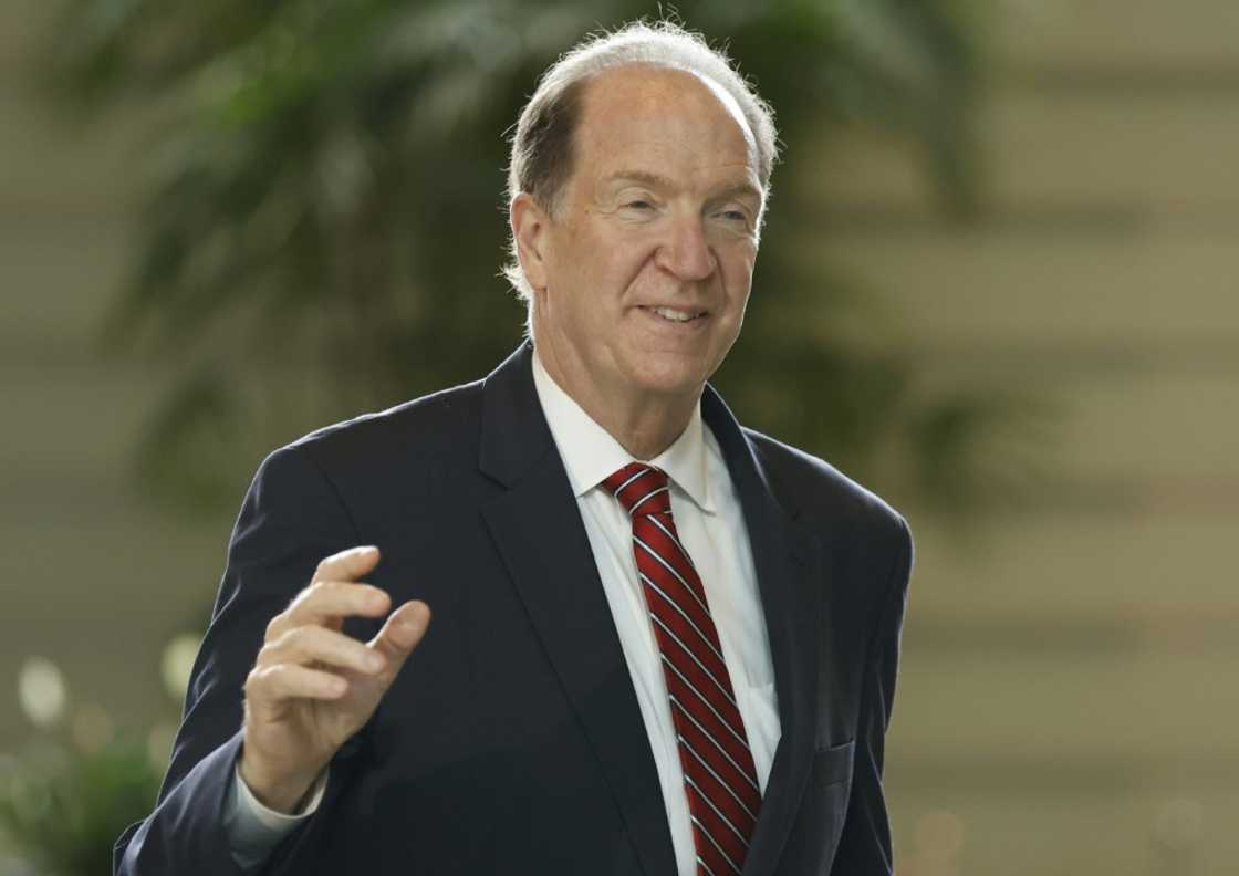 World Bank President David Malpass has been accused of being a 'climate denier' after he refused to answer if he believed manmade emissions contributed to global warming World Bank President David Malpass has been accused of being a 'climate denier' after he refused to answer if he believed manmade emissions contributed to global warming