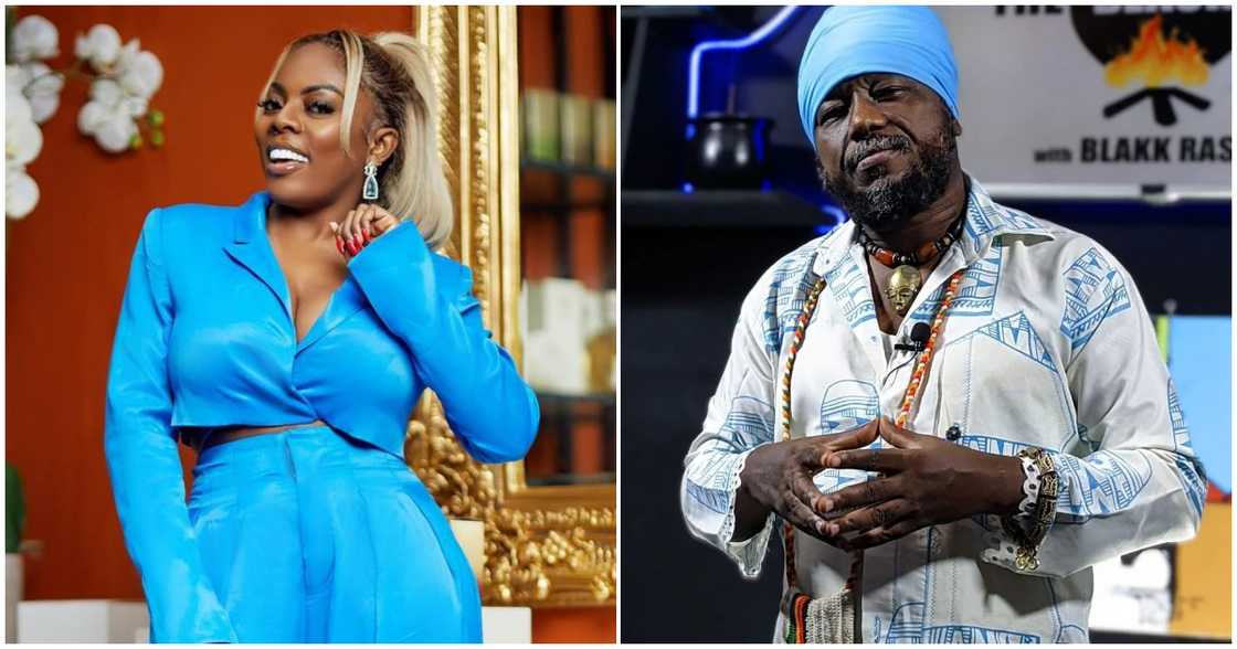 Nana Aba Anamoah (left) and Blakk Rasta (right) in photos Nana Aba Anamoah (left) and Blakk Rasta (right) in photos