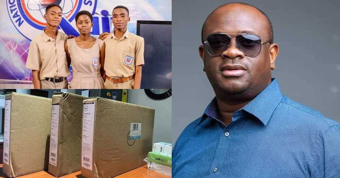 Ketasco NSMQ team and Stan Dogbe Ketasco NSMQ team and Stan Dogbe