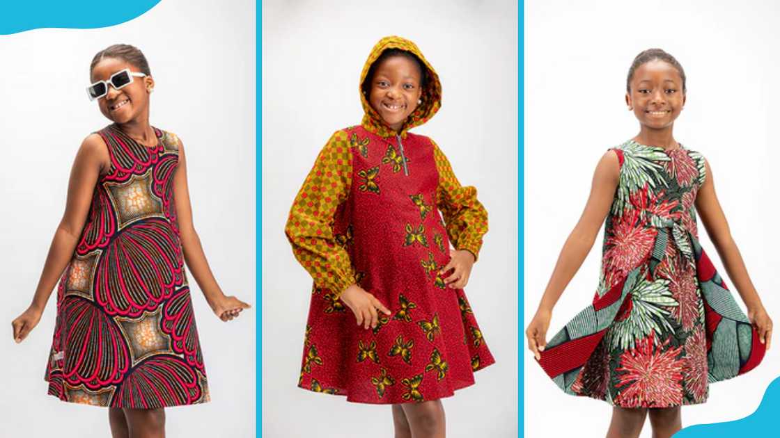 Teenagers wearing Ankara dresses Teenagers wearing Ankara dresses