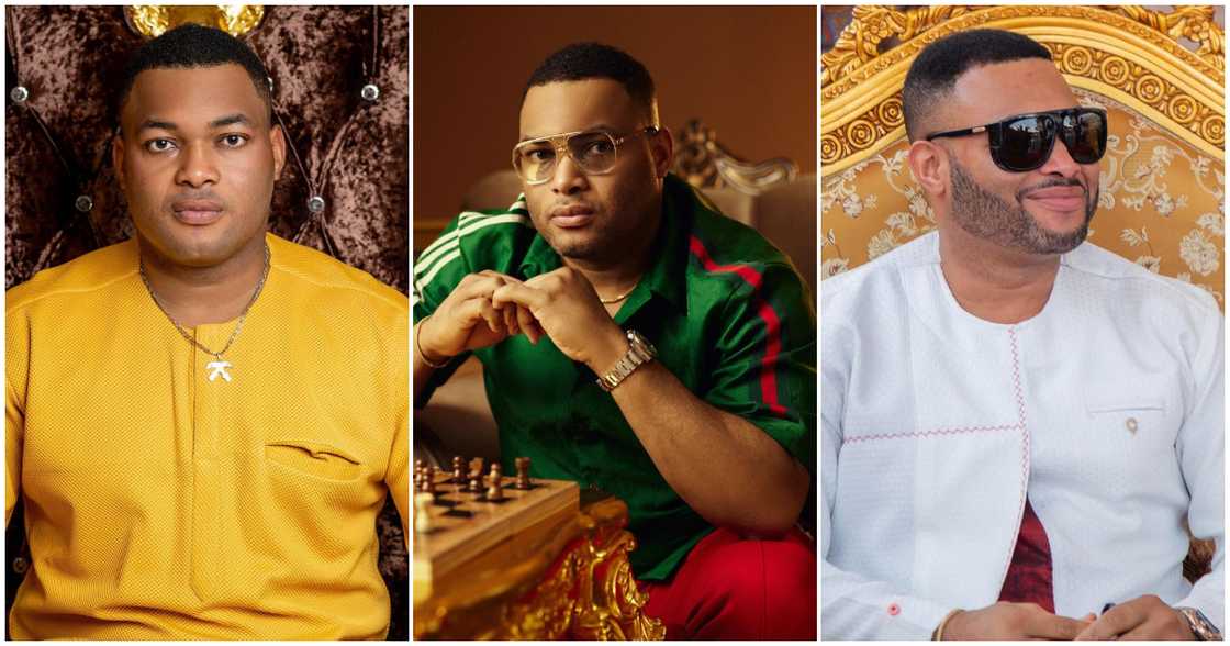 Kwadwo Safo Jnr Looks Casual In A Stylish Outfit And GH¢8900 Gucci Sneakers For His Birthday Photoshoot Kwadwo Safo Jnr Looks Casual In A Stylish Outfit And GH¢8900 Gucci Sneakers For His Birthday Photoshoot