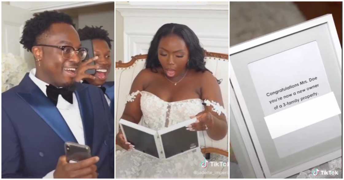 Bride gets house as gift at wedding Bride gets house as gift at wedding