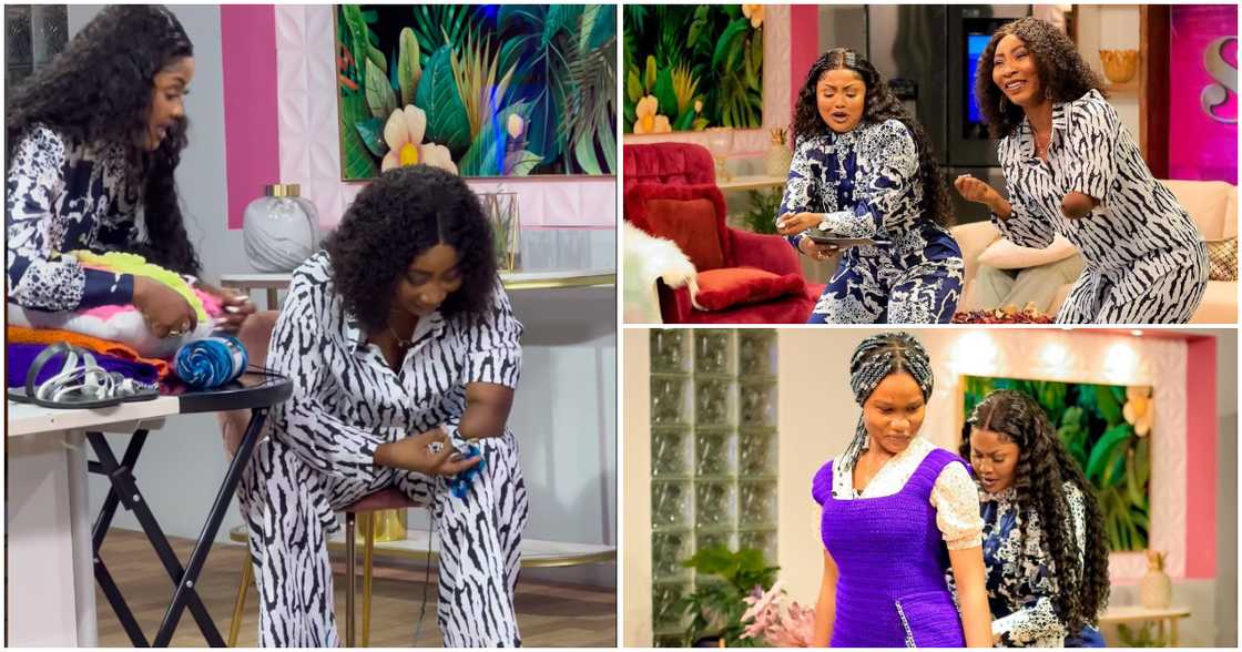 Ghanaian actress Nana Ama McBrown and Akosua Joyce Ghanaian actress Nana Ama McBrown and Akosua Joyce