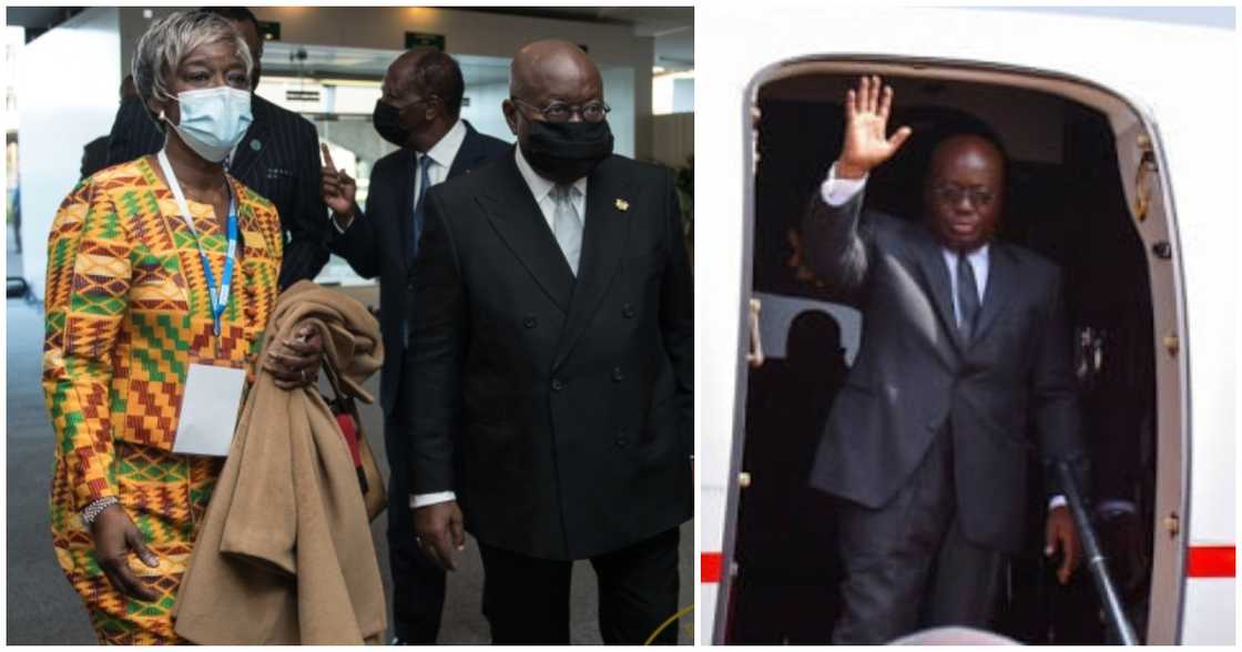 President Nana Akufo-Addo has jetted off to Abu Dhabi, London for an official and private business respectively President Nana Akufo-Addo has jetted off to Abu Dhabi, London for an official and private business respectively