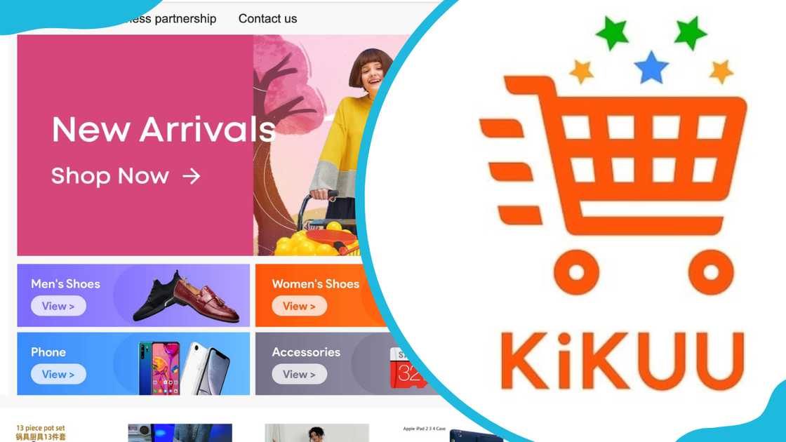 KiKUU Ghana website and logo KiKUU Ghana website and logo