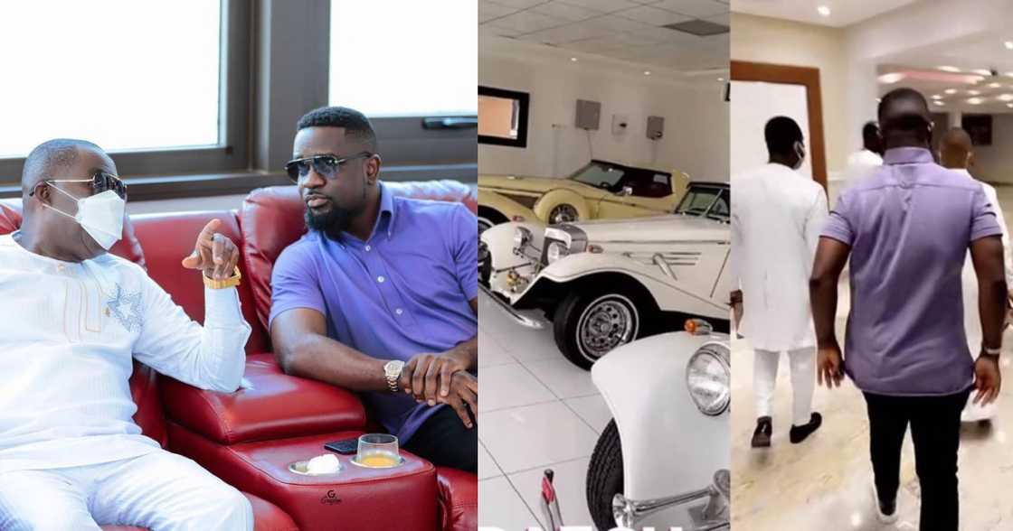 Sarkodie given a tour of Osei Kwame Despite's million dollar mansion in Accra