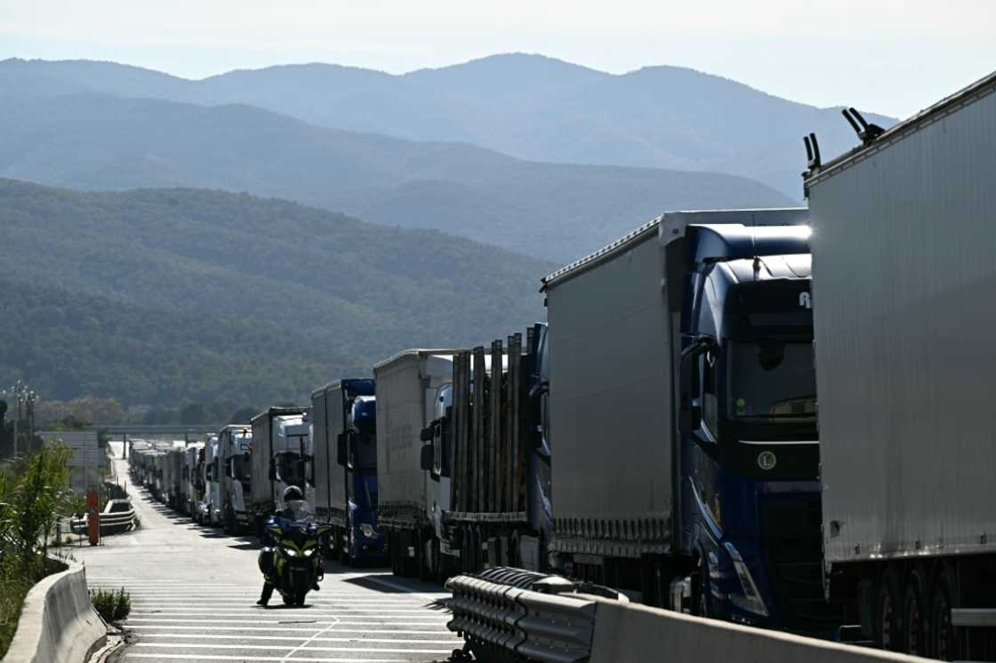 Farmers' blockade had caused long queues of trucks at the Spain-France border