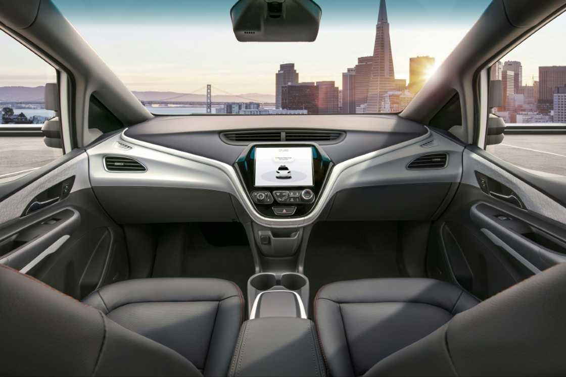 General Motor's Cruise self-driving car is designed to operate on its own with no driver, steering wheel, pedals or other manual controls General Motor's Cruise self-driving car is designed to operate on its own with no driver, steering wheel, pedals or other manual controls