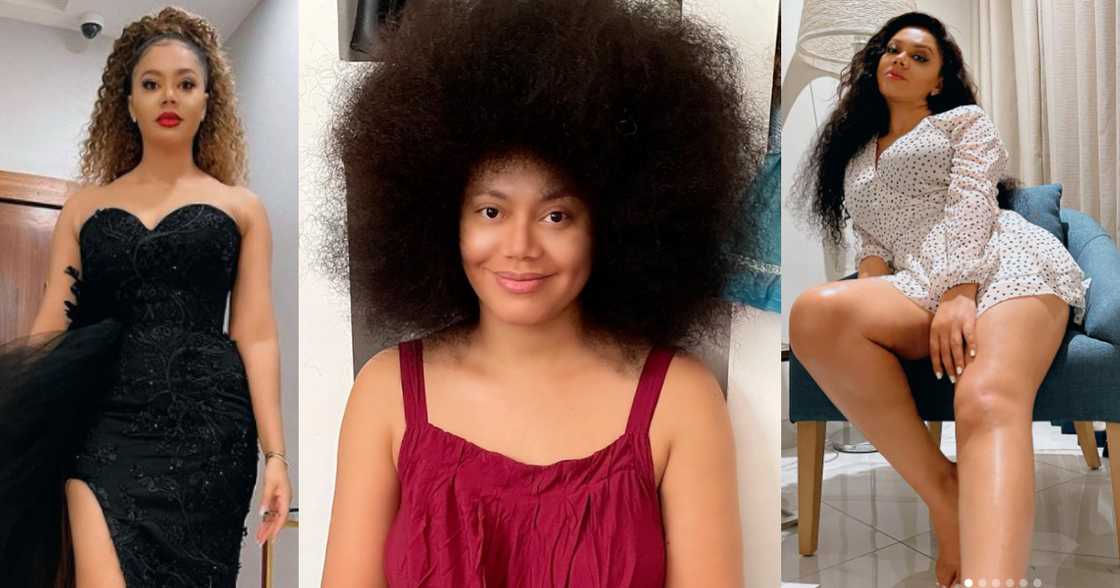Nadia Buari Flaunts Her Natural Beauty and Makeup-Free Face in New Photos; Peeps Feeling Her Looks - YEN.COM.GH