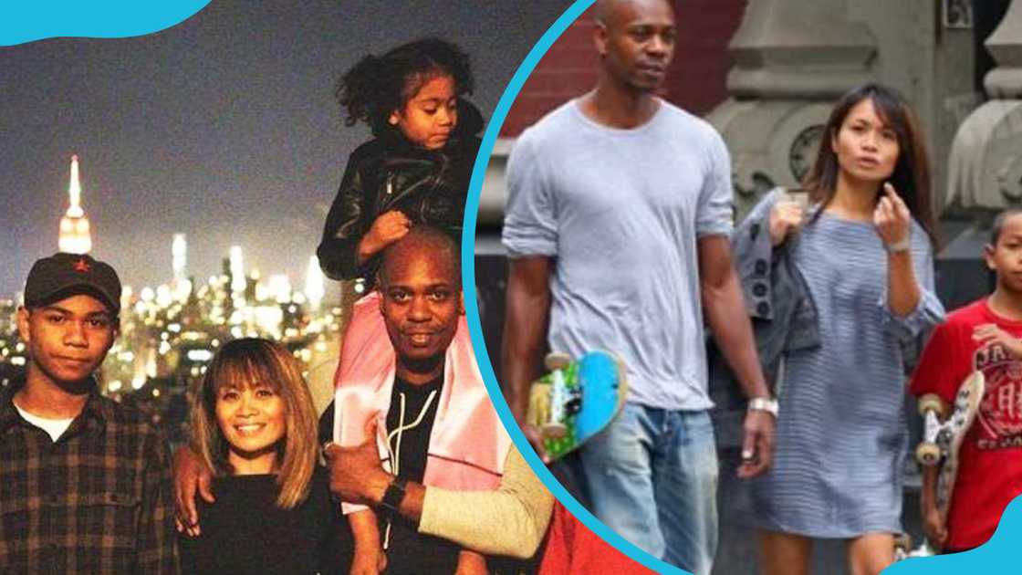 Dave Chappelle having fun with his wife and kids Dave Chappelle having fun with his wife and kids