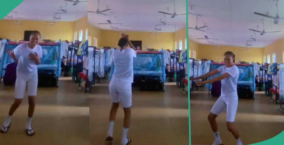 Video of female corper who was locked up in camp hostel dancing trends Video of female corper who was locked up in camp hostel dancing trends