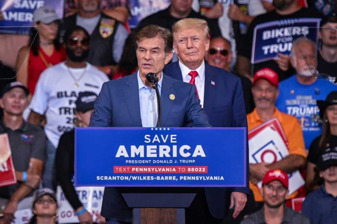 Former US president Donald Trump (right) has been campaigning for Mehmet Oz, but the Pennsylvania US Senate candidate is seen as out of touch Former US president Donald Trump (right) has been campaigning for Mehmet Oz, but the Pennsylvania US Senate candidate is seen as out of touch