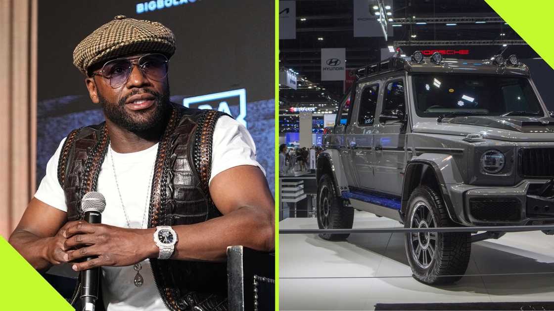 Floyd Mayweather Jr. has added a limited edition of a Tiffany Brabus G-Wagen. Floyd Mayweather Jr. has added a limited edition of a Tiffany Brabus G-Wagen.