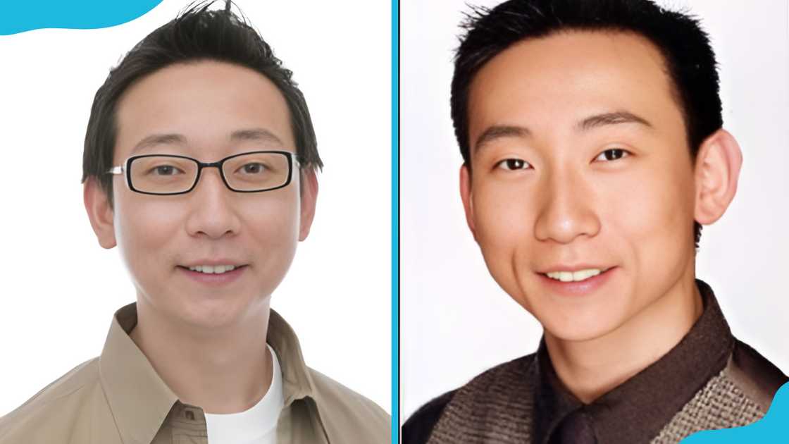 Tamotsu Nishiwaki is poses for a photo (L). He is in a room (R) Tamotsu Nishiwaki is poses for a photo (L). He is in a room (R)