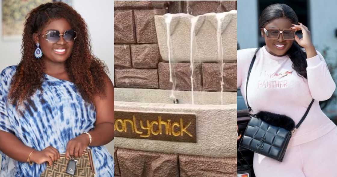 Tracey Boakye Unveils Large Fountain Customised ‘His only Chick’ Video has fans Talking Tracey Boakye Unveils Large Fountain Customised ‘His only Chick’ Video has fans Talking