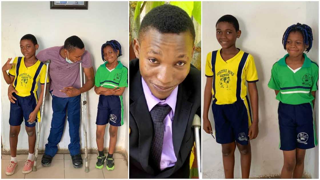 The children look happy in the photos. The children look happy in the photos.