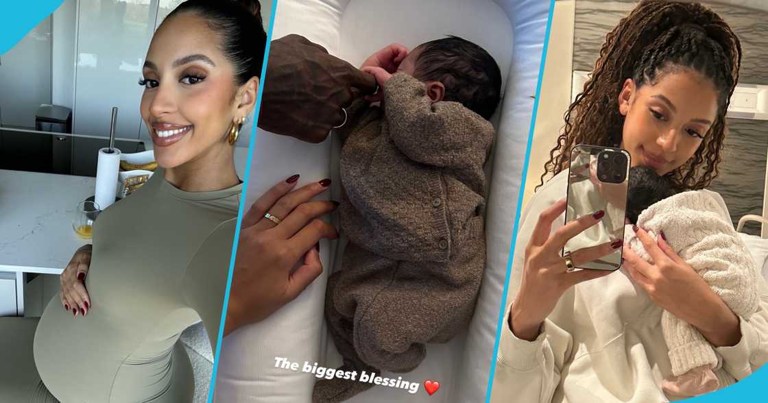 Thomas Partey's girlfriend and their daughter Thomas Partey's girlfriend and their daughter