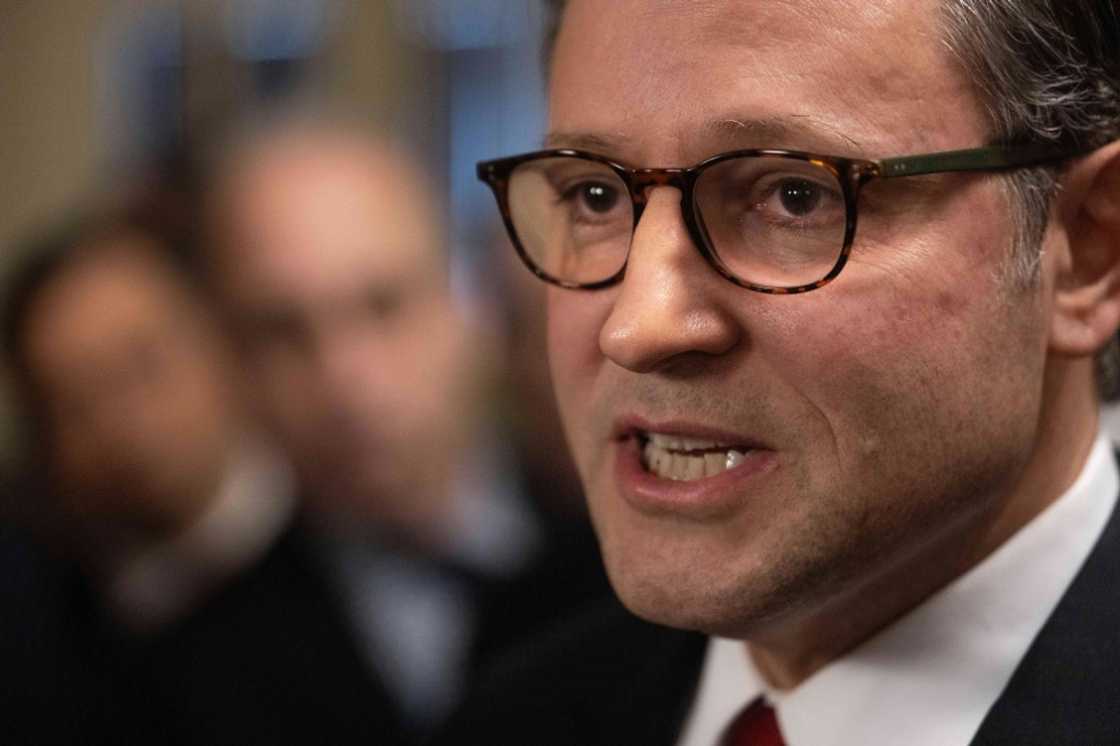 US Speaker of the House Mike Johnson at the US Capitol US Speaker of the House Mike Johnson at the US Capitol