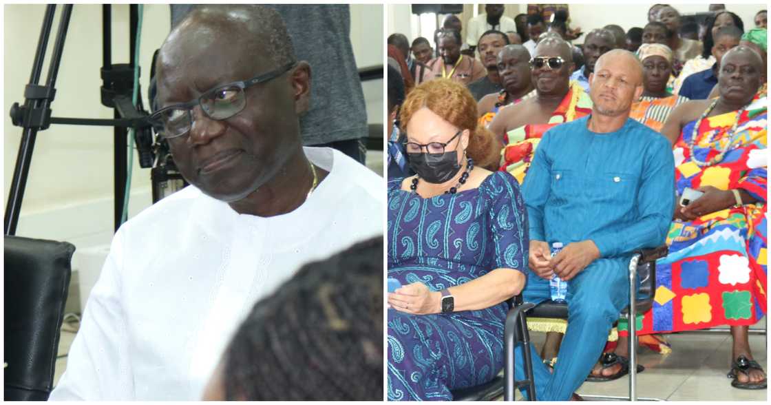 Some chiefs from the Akyem Abuakwa Traditional Council have stormed parliament to throw their support behind the Finance Minister Some chiefs from the Akyem Abuakwa Traditional Council have stormed parliament to throw their support behind the Finance Minister
