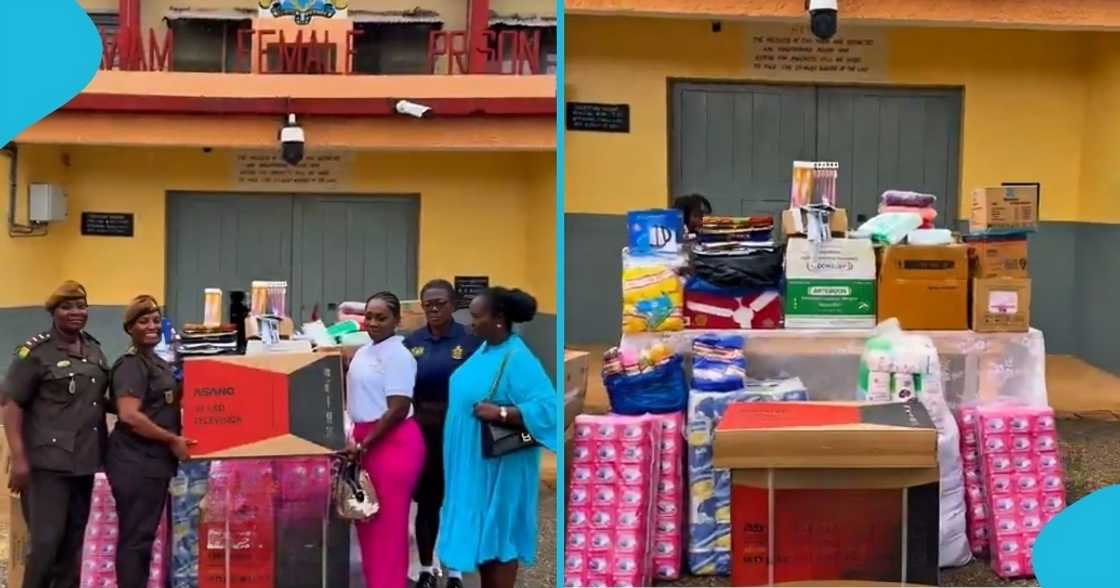 Ghanaian philanthropist, ohenewaa akyea, donation, nsawam prison, female prison, miemie code Ghanaian philanthropist, ohenewaa akyea, donation, nsawam prison, female prison, miemie code