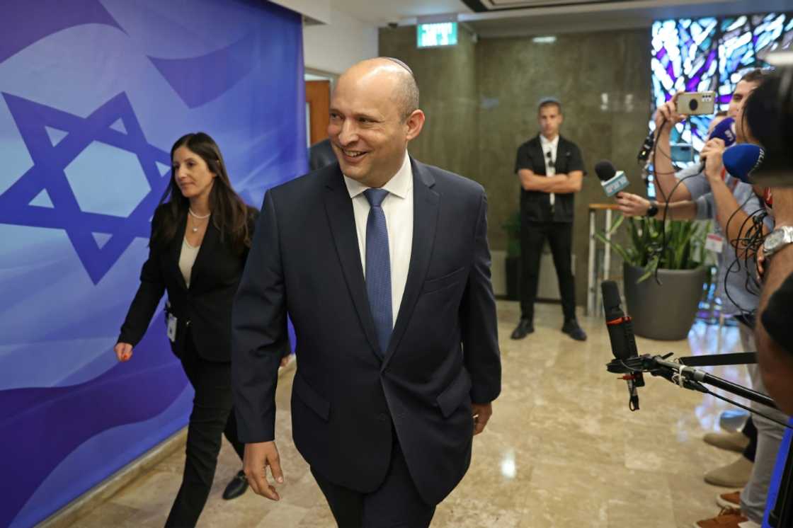Israel's former premier Naftali Bennett arrives for a cabinet meeting in Jerusalem, on October 23, 2022 Israel's former premier Naftali Bennett arrives for a cabinet meeting in Jerusalem, on October 23, 2022