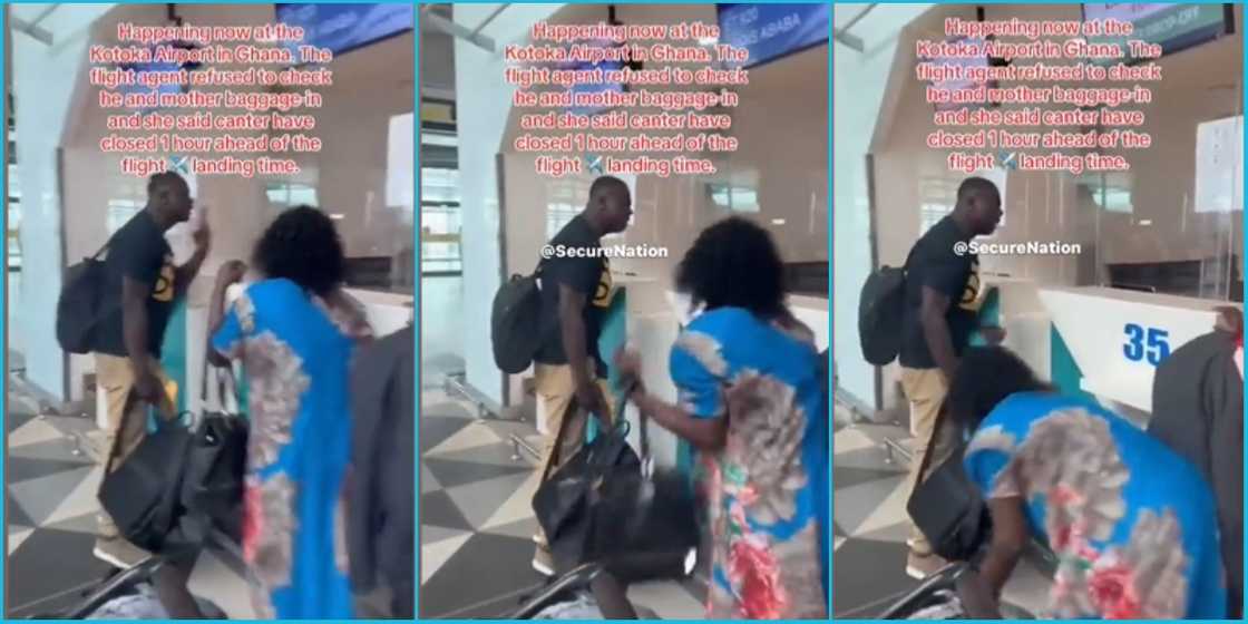 Heated altercation erupts at Kotoka Airport as passenger arrives late for check in and boarding Heated altercation erupts at Kotoka Airport as passenger arrives late for check in and boarding