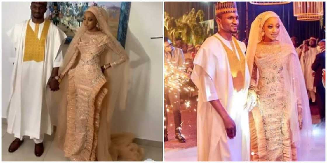 Photos of Yusuf Buhari and Zahra Ado Bayero.