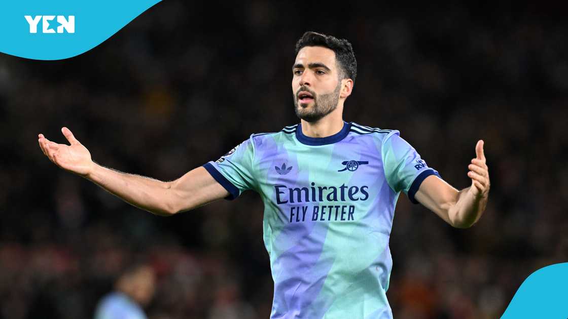 Mikel Merino has been experimented as a false nine in Arsenal's last three games. Mikel Merino has been experimented as a false nine in Arsenal's last three games.