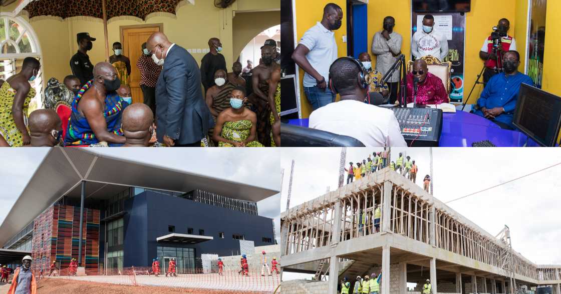 A collage of Akufo-Addo's working visit to the Ashanti region A collage of Akufo-Addo's working visit to the Ashanti region