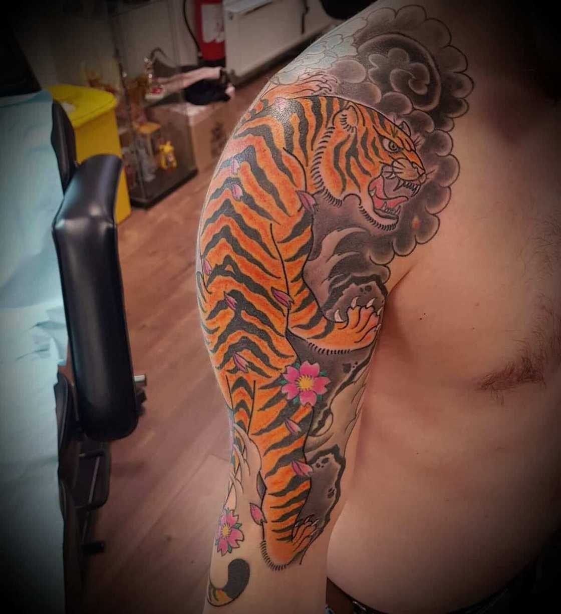 Japanese tiger tattoo