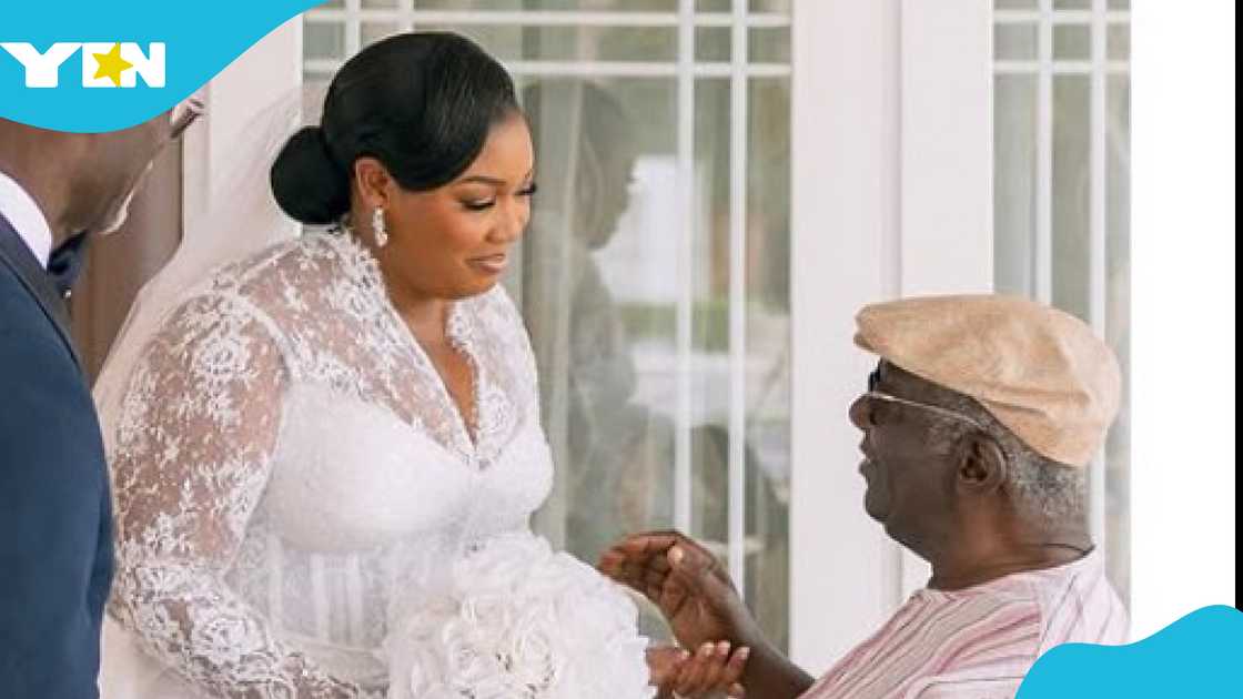 Photos from the wedding of Emmanuel Kwame Sarpong, popularly known as Olele Salvador, and Hannah Kufuor
